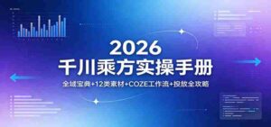2026千川乘方实操手册：全域宝典+12类素材+COZE工作流+投放全攻略-智培资源网