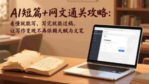 （17515期）AI短篇+网文通关攻略：看懂就能写、写完就能过稿，让写作变现不再依赖天赋与文笔-智培资源网