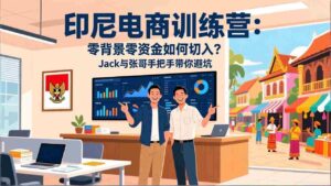 （17533期）印尼电商训练营：零背景零资金如何切入？Jack与张哥手把手带你避坑-智培资源网