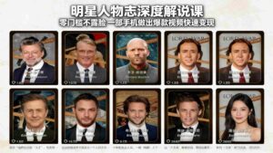（17539期）明星人物志深度解说课：零门槛不露脸，一部手机做出爆款视频快速变现-智培资源网