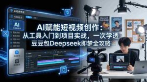 （17762期）AI赋能短视频创作：从工具入门到项目实战，一次学透豆包Deepseek即梦全攻略-智培资源网
