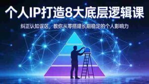 （17811期）付费文章：个人IP打造8大底层逻辑课：纠正认知误区，教你从零搭建长期稳定的个人影响力-智培资源网