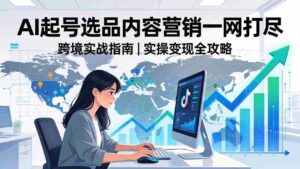 （17824期）2026 TikTok 跨境AI实操：从零基础到变现全流程，AI起号选品内容营销一网打尽-智培资源网