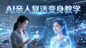 （17940期）AI亲人复活变身教学，最近超级火爆的项目，涨粉超级快，私域引流代做服务，收徒等-智培资源网