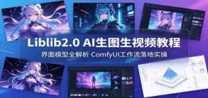 Liblib2.0 AI生图生视频教程：界面模型全解析，ComfyUI工作流落地实操-智培资源网