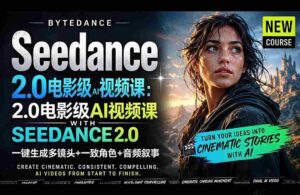 （18415期）Seedance 2.0电影级AI视频课：一键生成多镜头+一致角色+音频叙事-智培资源网