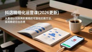 （18421期）抖店精细化运营课(更新5月)，从基础认知到高阶策略的可落地实操方法，实现稳定日出百单-智培资源网