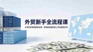（18481期）外贸新手全流程课：从手机环境搭建到出单，零基础也能快速上手合规做外贸-智培资源网