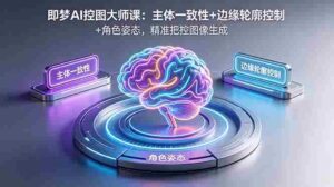 （18619期）即梦AI控图大师课：主体一致性+边缘轮廓控制+角色姿态，精准把控图像生成-智培资源网