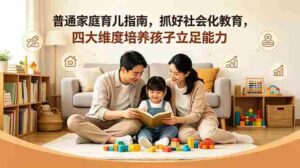 （18755期）付费文章：普通家庭育儿指南，抓好社会化教育，四大维度培养孩子立足能力-智培资源网