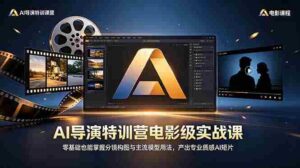 （18804期）AI导演特训营电影级实战课，零基础也能掌握分镜构图与主流模型用法，产出专业质感AI短片-智培资源网