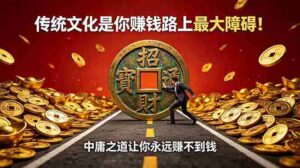 （18872期）付费文章：传统文化是你赚钱路上最大障碍！中庸之道让你永远赚不到钱-智培资源网