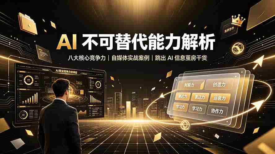 （19344期）付费文章：AI 不可替代能力解析▸八大核心竞争力｜自媒体实战案例｜跳出 AI 信息茧房干货-智培资源网