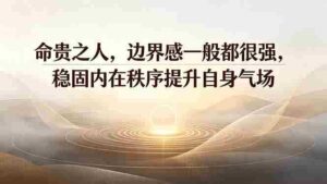 （19478期）付费文章：命贵之人，边界感一般都很强，稳固内在秩序提升自身气场-智培资源网