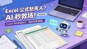（19487期）Excel 公式愁死人？AI 秒救场！ChatGPT 帮你甩枯燥办公，摸鱼时间直接翻倍【原创双语字幕】-智培资源网