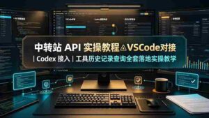 （19520期）中转站 API 实操教程△VSCode 对接｜Codex 接入｜工具历史记录查询全套落地实操教学-智培资源网