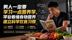 （20055期）付费文章：男人一定要学习一点营养学，学会看懂食物营养建立科学饮食习惯-智培资源网
