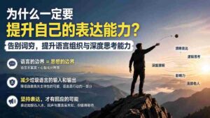 （20070期）付费文章：为什么一定要提升自己的表达能力？告别词穷，提升语言组织与深度思考能力-智培资源网