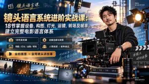 镜头语言系统进阶实战课：18节掌握设备、构图、灯光、运镜、转场及帧率，建立完整电影语言体系-智培资源网