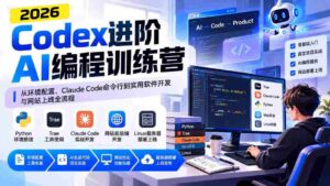 解码AI编程精英班：环境搭建、Claude Code实操至软件开发与网站部署全程攻略-智培资源网